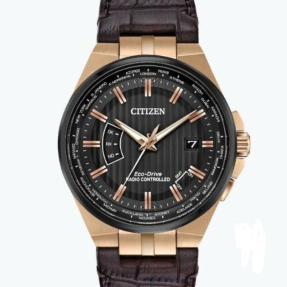 Citizen Proximity Rose Gold Watch w/ leather strap